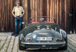 Walter Röhrl, mit seinem Porsche 356 Spezialanfertigung, durch Ralf Dietz, mit Fotograf und Storyteller Rudolf Schmied, auf Ausfahrt  im bayrischen Wald