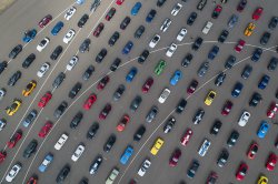 World Record of 1001 Ford Mustangs in a parade